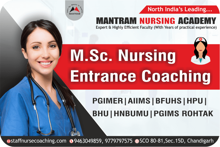 MSc Nursing Entrance Coaching in Shimla-HP