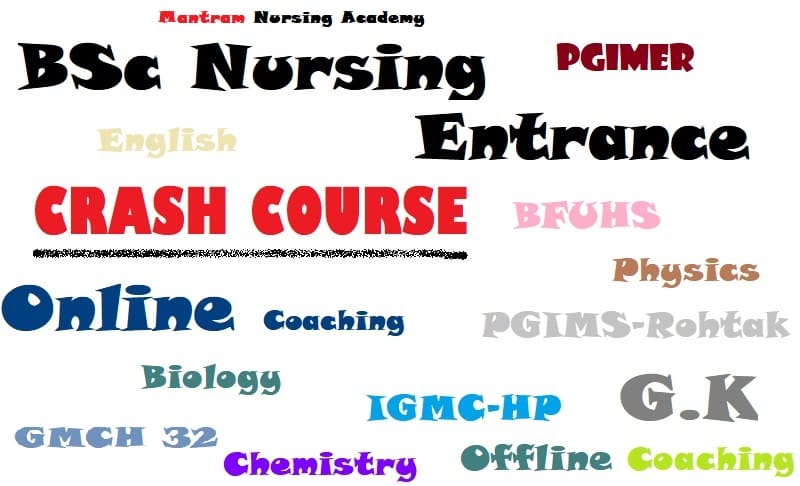 bsc nursing entrance crash course