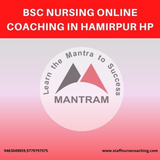 BSc Nursing Online Coaching in Hamirpur HP