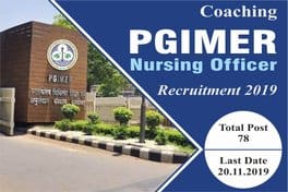 Coaching for PGIMER Nursing Officer